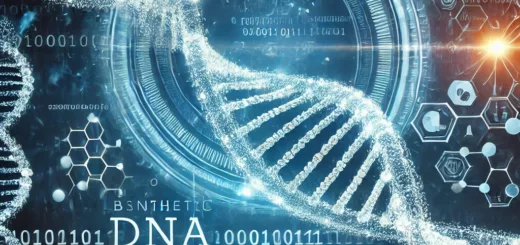 Illustration de l'ADN synthétique utilisé pour le stockage de données.