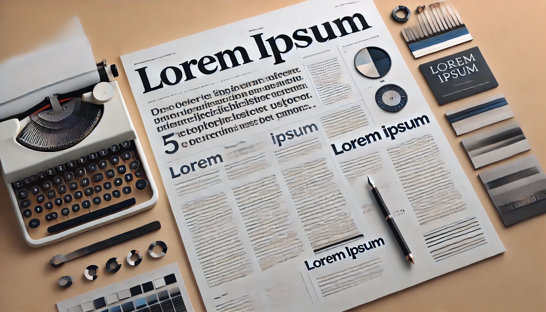 Exemple de texte Lorem Ipsum utilisé dans une mise en page typographique moderne.